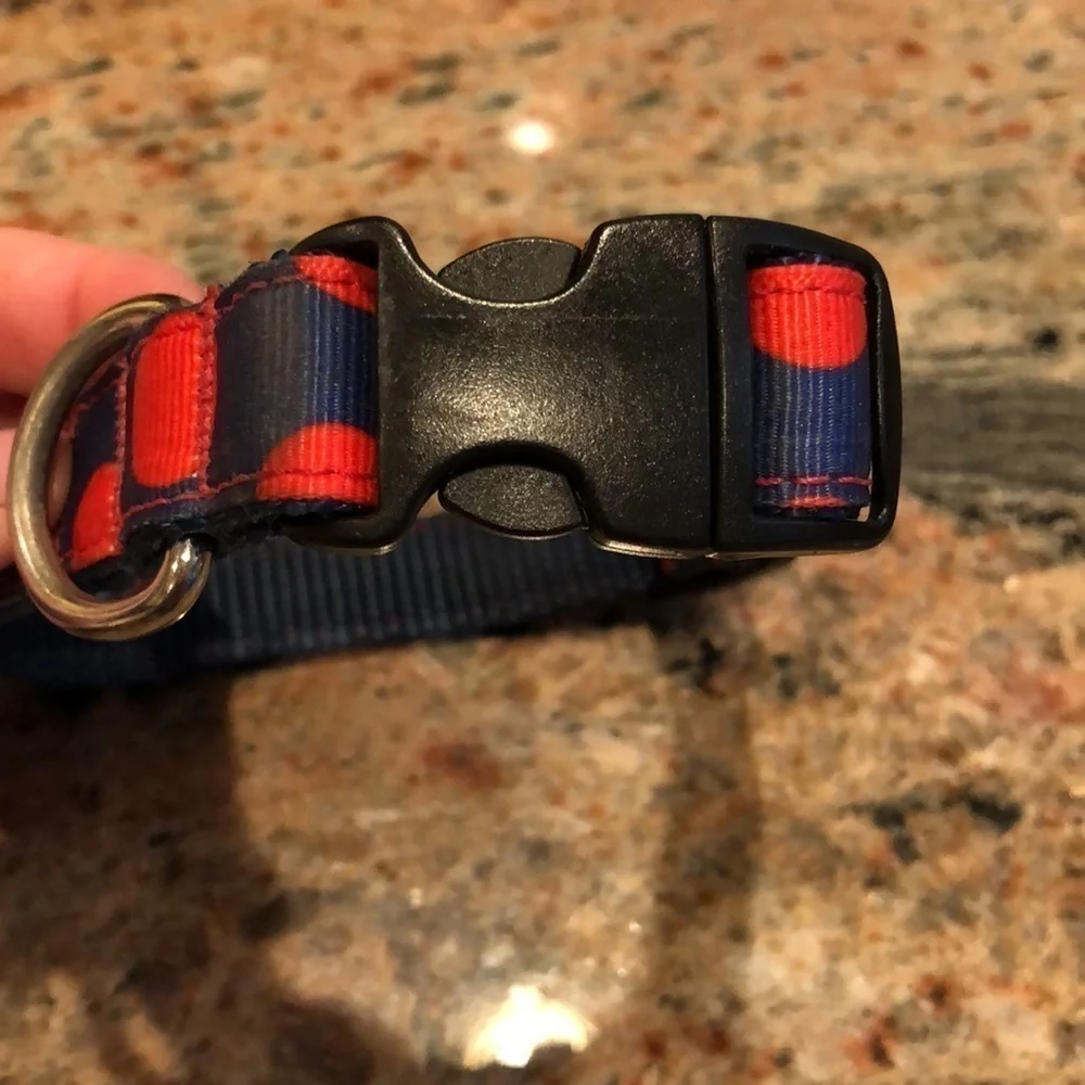 Polka dot dog collar